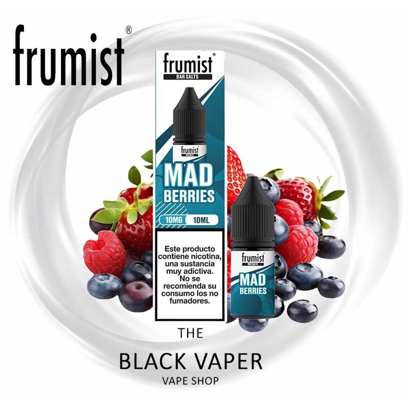 Mad Berries 10ml Frumist Salts sales de nicotina fresa frambuesa arándano para pod
