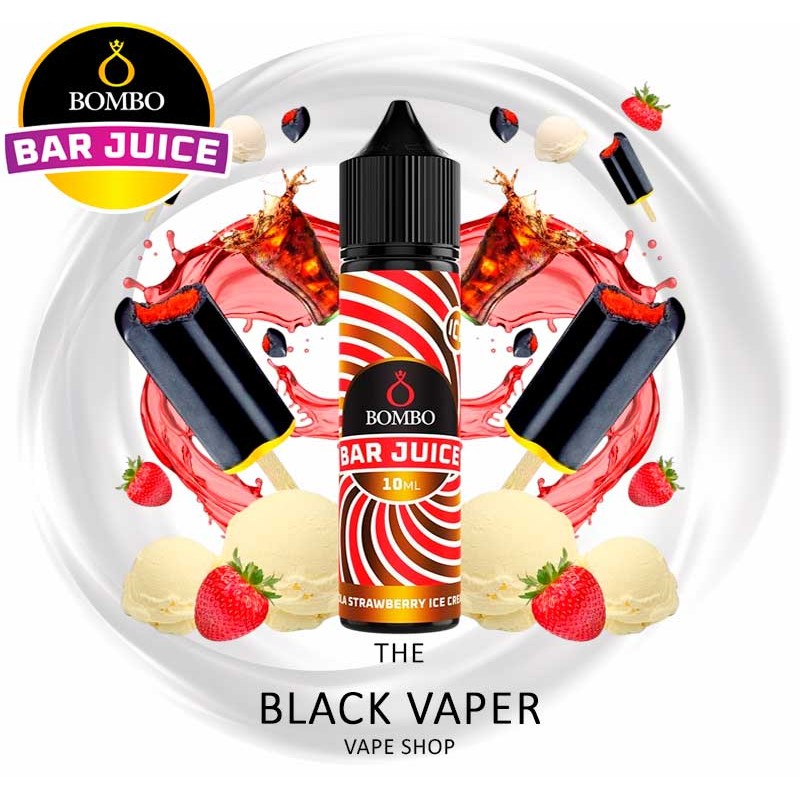 Cola Strawberry Ice Cream 10ml 60ml Longfill Bombo Bar Juice sabor cola fresa y helado de vainilla
