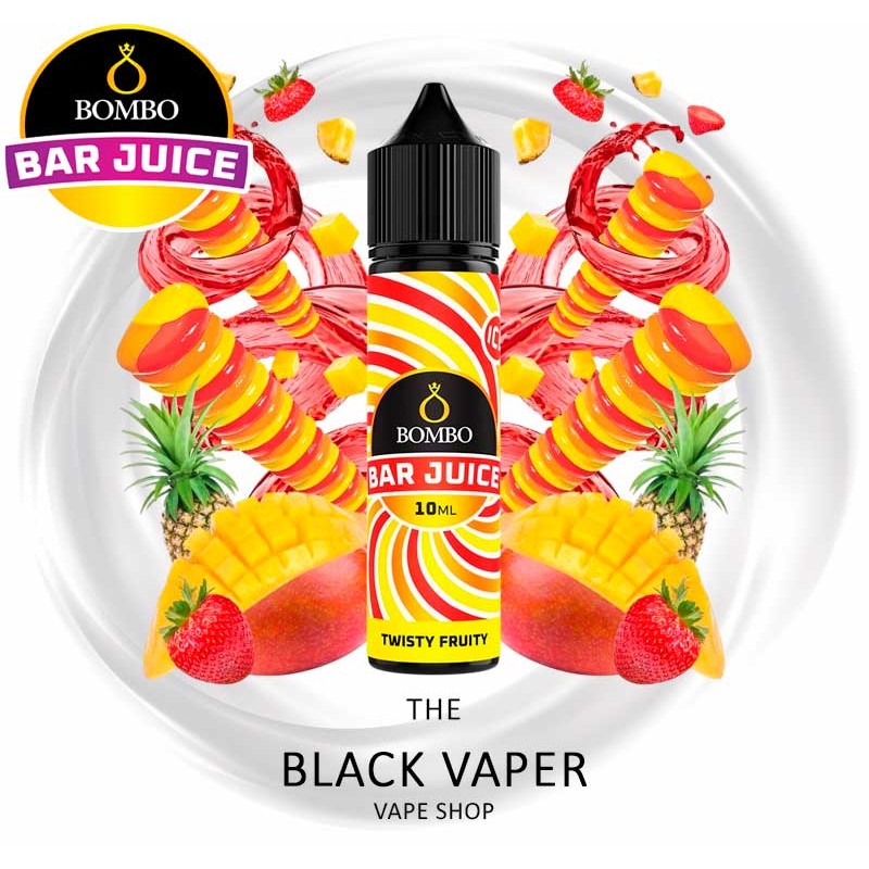 Twisty Fruity 10ml 60ml Longfill Bombo Bar Juice sabor frutas tropicales dulces y refrescan