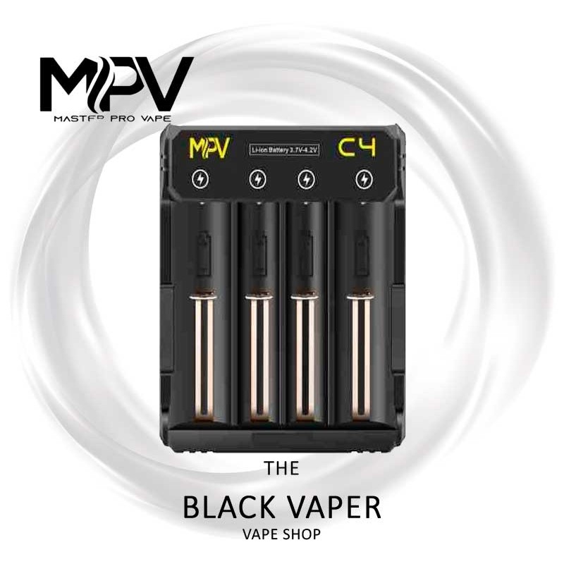 Cargador C4 MPV para 4 baterías compatible 18650 21700 Li-Ion NiMH NiCad