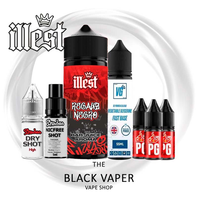 Pack Sales de Nicotina Regalis Negro 30/120ml Illest
