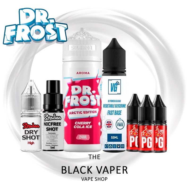 Pack Cherry Cola Ice 24/120ml Dr Frost sabor cereza cola y hielo intenso