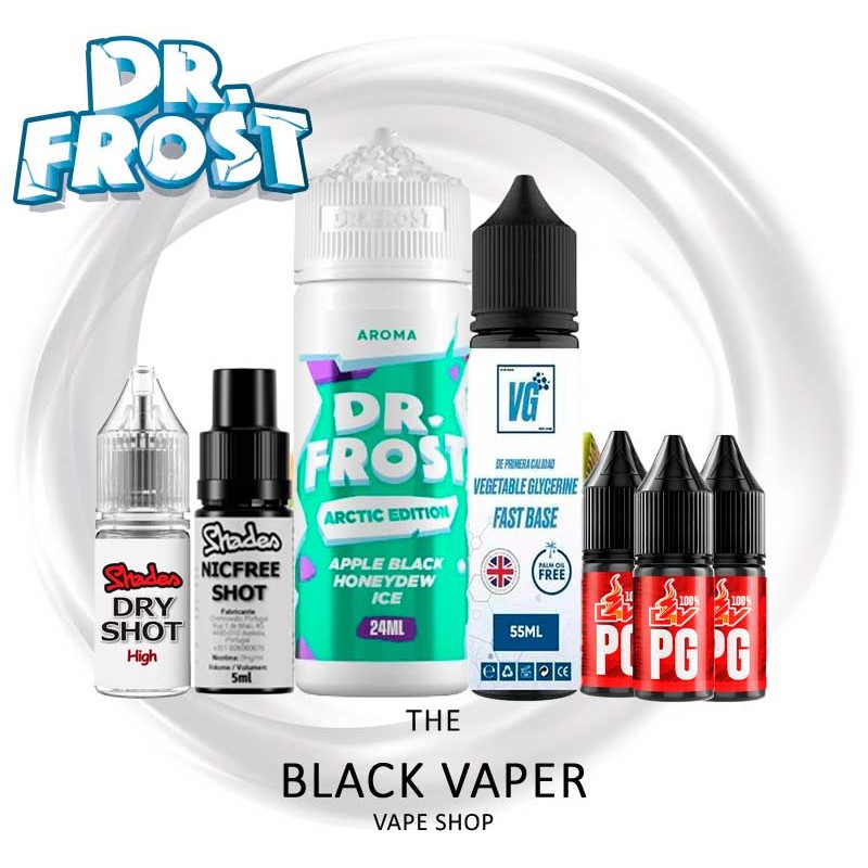 Pack Apple Black Honeydew Ice 24/120ml Dr Frost sabor manzana verde melón y hielo refrescante