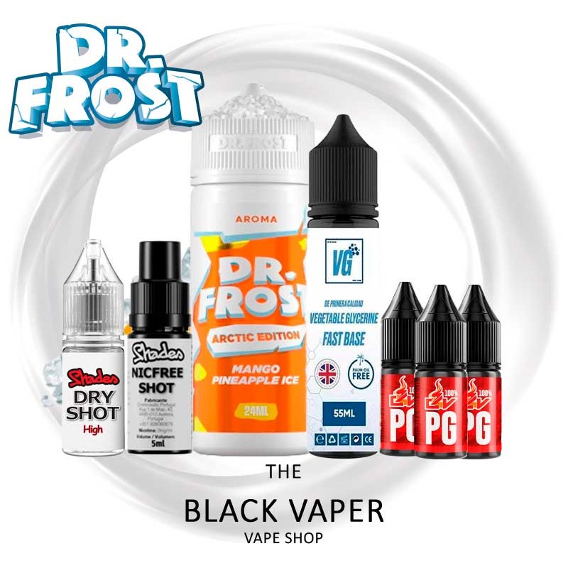 Pack Mango Pineapple Ice 24/120ml Dr Frost sabor mango piña y hielo refrescante