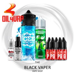 Pack Iced Menthol 8/120ml Oil4Vap sabor mentol intenso hielo refrescante.