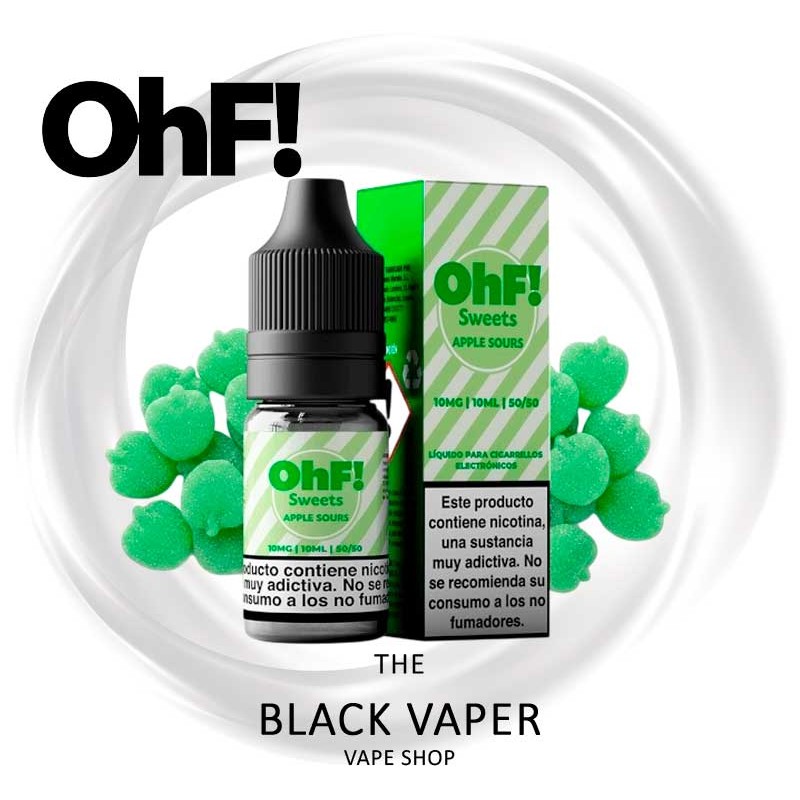 OhF! Salts Sweets Apple Sours 10ml sales de nicotina sabor gominolas ácidas de manzana verde para pod