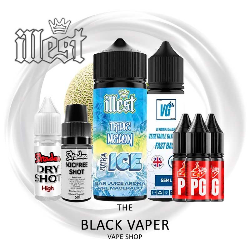 Pack Triple Melon Extra Ice 30/120ml Longfill Illest Salts