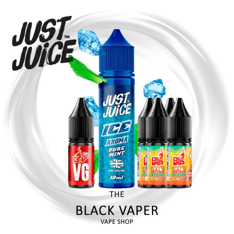 Pack Pure Mint Ice 12/60ml Longfill Just Juice Salts