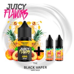 Pack Pineapple Peach Juicy Flavors con piña dulce y jugoso melocotón tropical. Ideal para dispositivos pod.