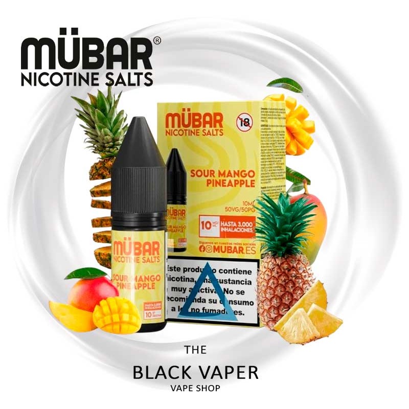 Sour Mango Pineapple 10ml Mübar Salts sales de nicotina mango y piña para pod
