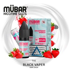Strawberry Energy 10ml Mübar Salts sales de nicotina bebida energética y fresa para pod