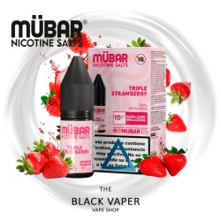 Triple Strawberry 10ml Mübar Salts sales de nicotina fresa para pod