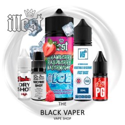 Pack Strawberry Raspberry Watermelon Extra Ice 20/120ml Illest Salts con fresa, frambuesa, sandía y extra ice