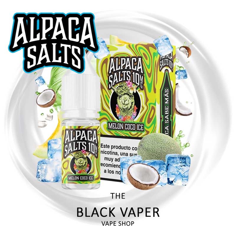 Melon Coco Ice Alpaca Salts - Sales de Nicotina de Melón, Coco y Hielo