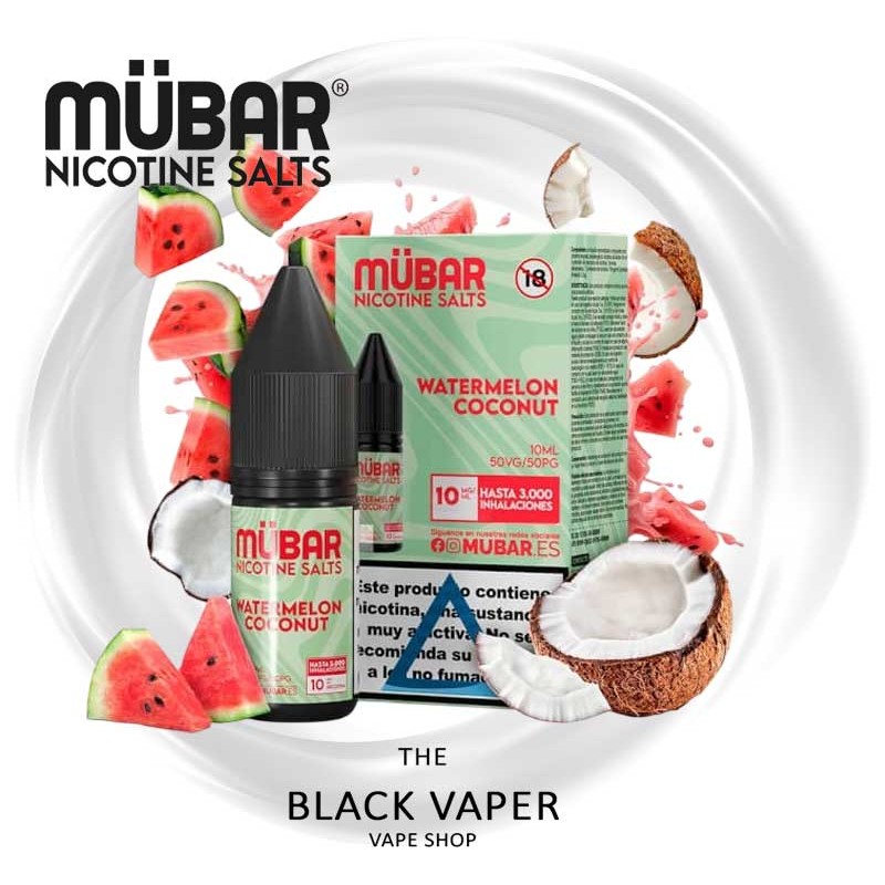 Watermelon Coconut Mübar Salts - Sales de Nicotina de Sandía y Coco