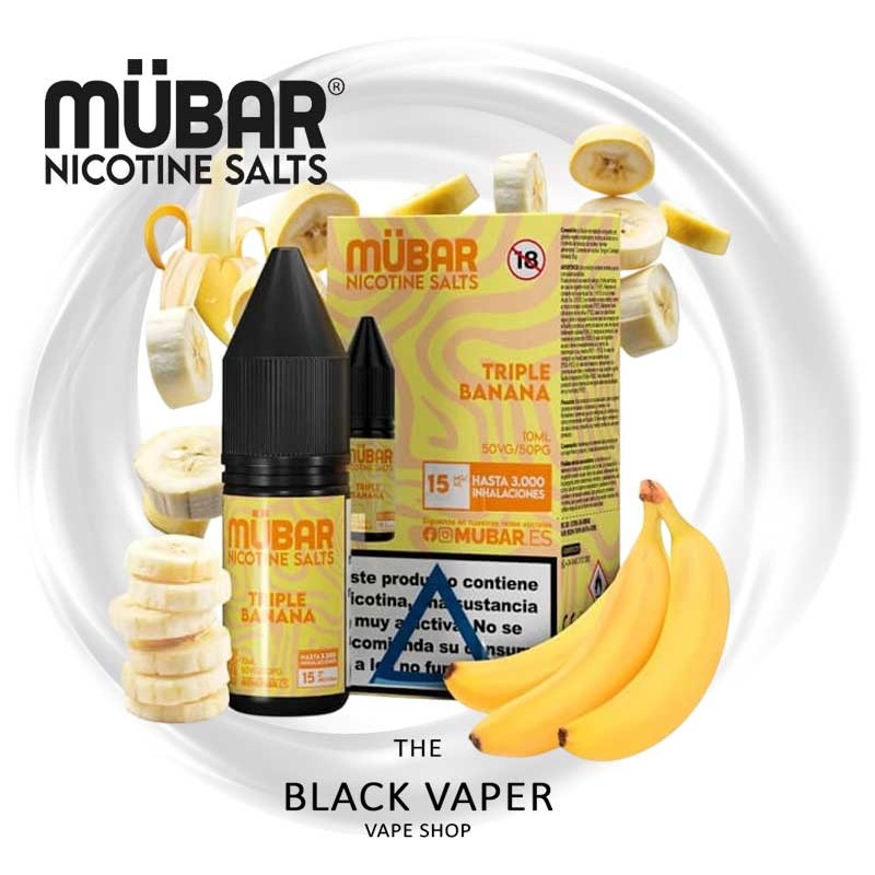 Triple Banana Mübar Salts - Sales de Nicotina de Plátano Dulce y Maduro