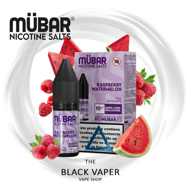 Raspberry Watermelon Mübar Salts - Sales de Nicotina de Frambuesa y Sandía