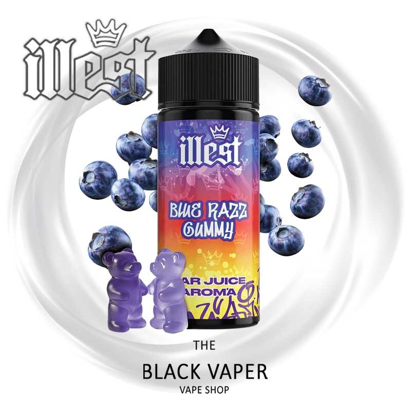 Aroma Blue Razz Gummy 30ml/120ml Illest - Gominolas de frambuesa azul